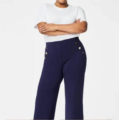 Malika™ | Button Wide Leg Pants